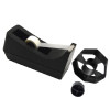 Dispensador de Cinta Adhesiva con Adaptador, 195x65x105 mm, para rollos hasta 19mm x 33m & 12mm x 50m, Negro, Unidad